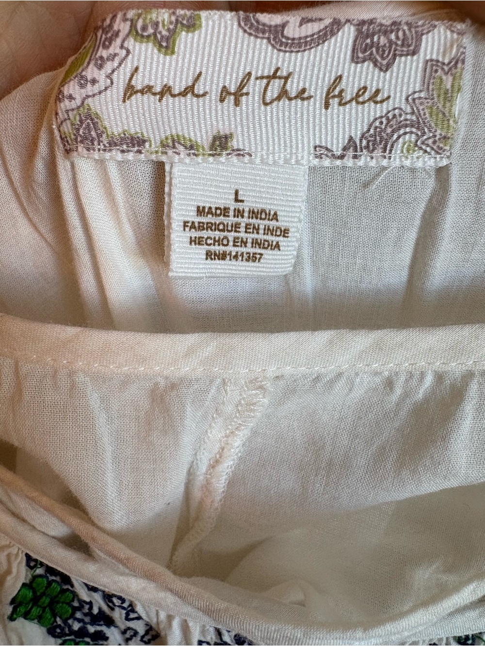 Cotton Sun Dress with floral embroidery - Picture 8 of 9
